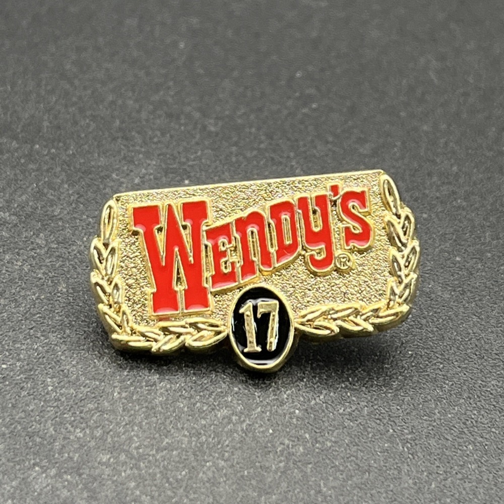 Wendy's 17 Years Of‎ Service Employee Lapel Hat Pin
